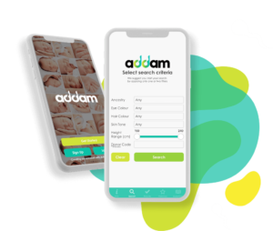 Search for your sperm donor on Australia's largest sperm donor bank, the FREE Addam app